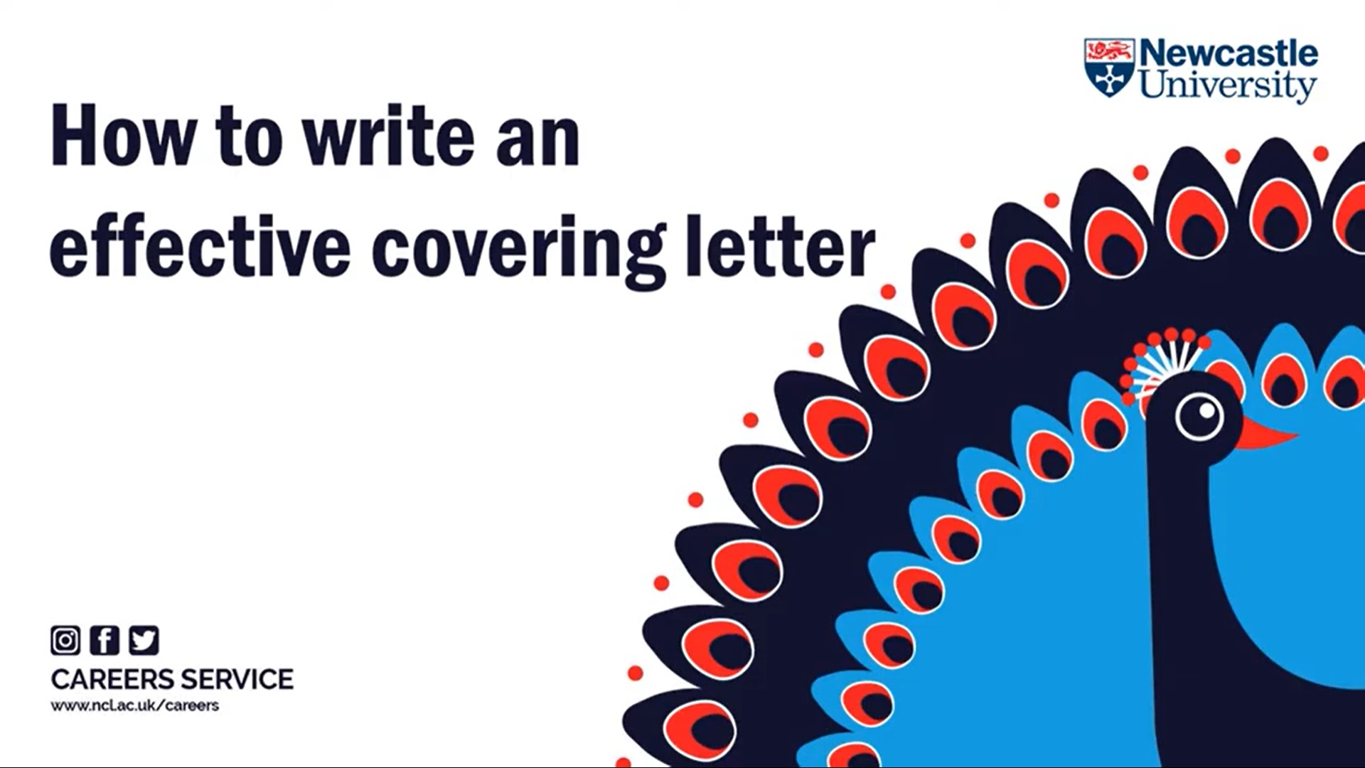 Title slide from our how to write an effective covering letter presentation